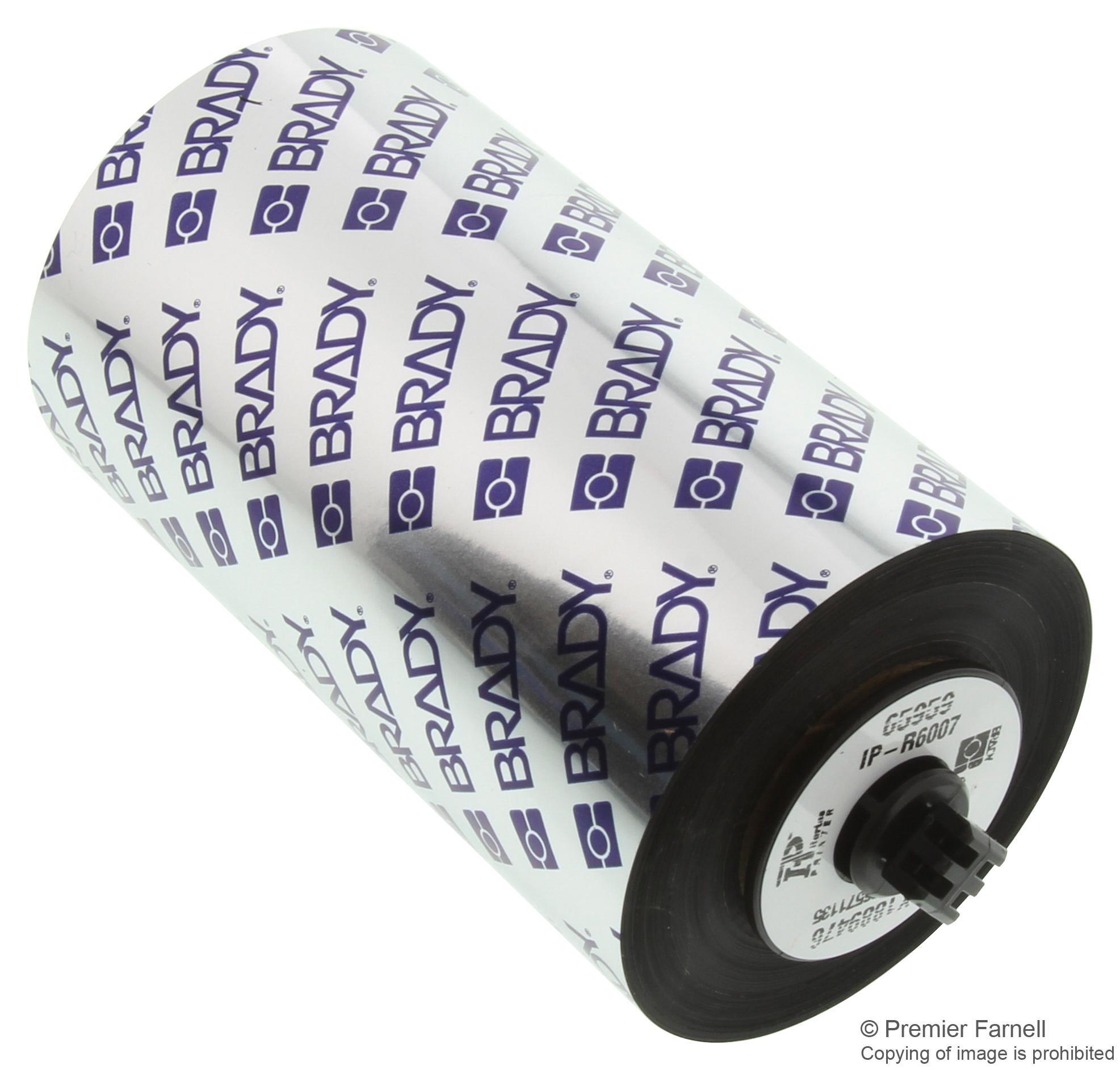 IPR6007 Brady Printer Ribbon, Black, Thermal Transfer