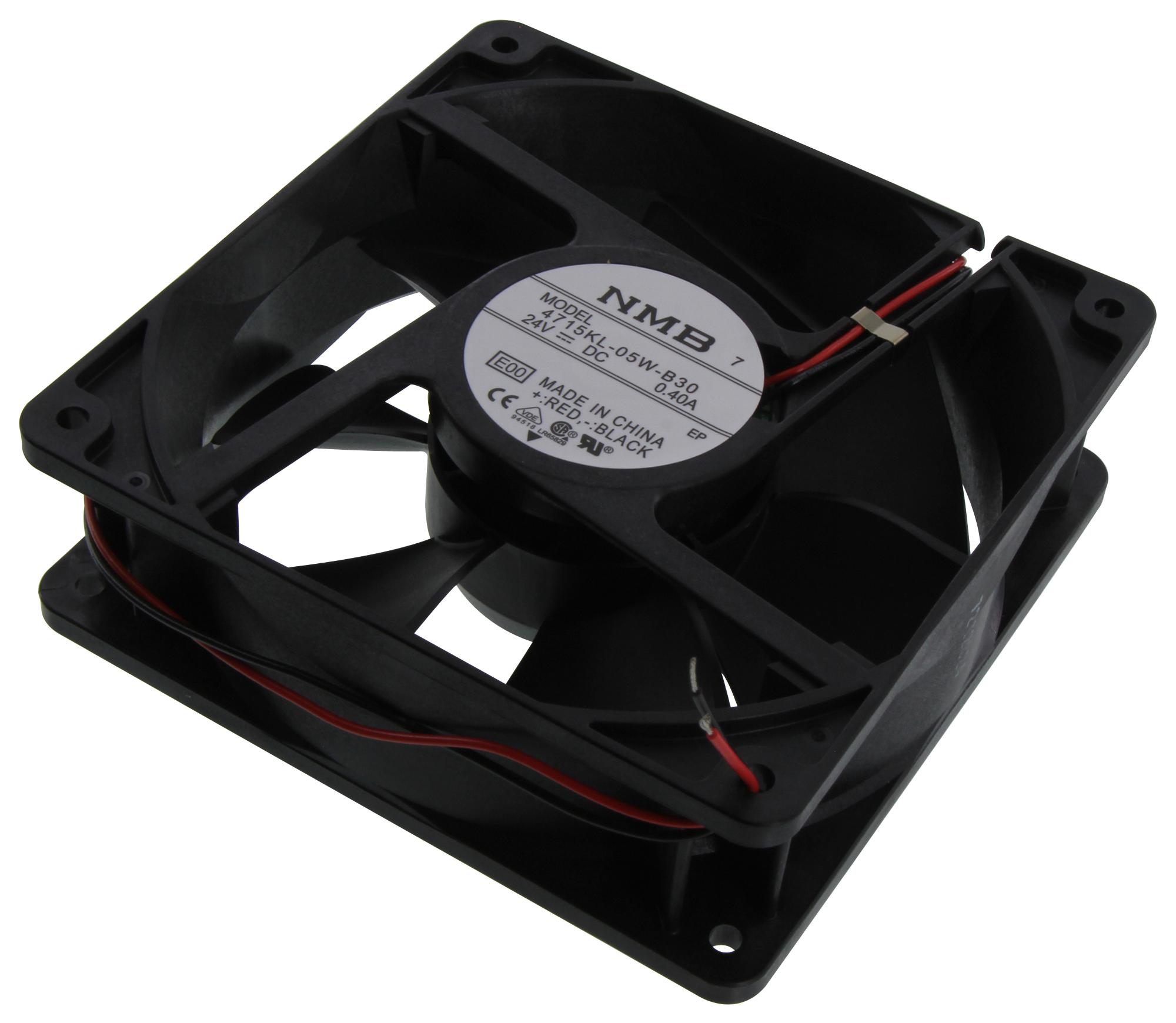 4715KL-05W-B30-E00 NMB TECHNOLOGIES, DC Axial Fan, 24 V, Square
