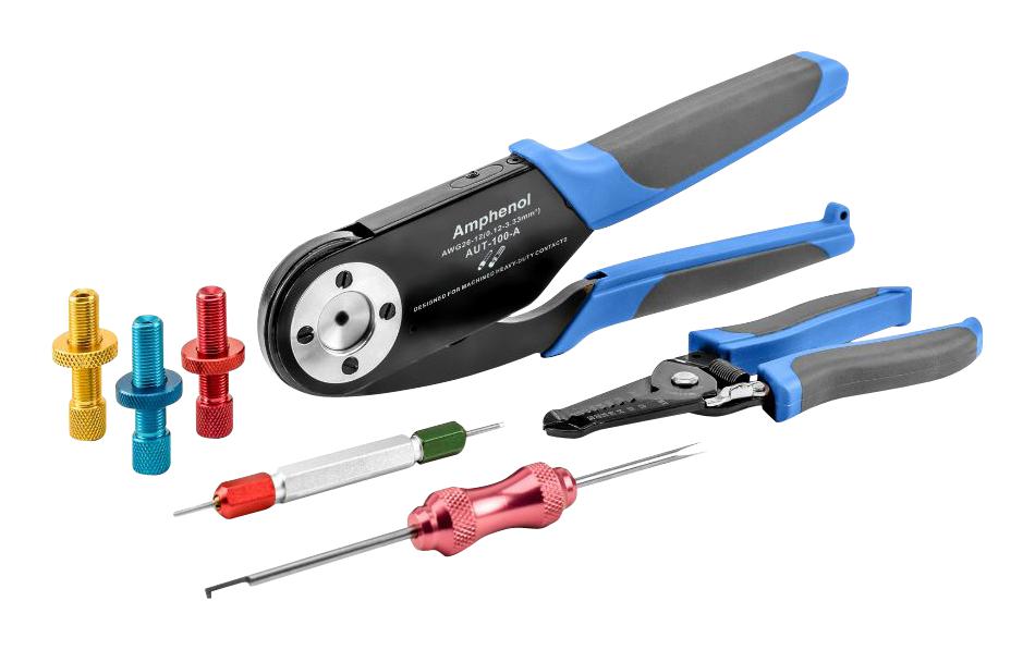 AUTK100 Amphenol Sine/tuchel CRIMPING TOOL KIT, 20/16/12 SIZE CONTACT