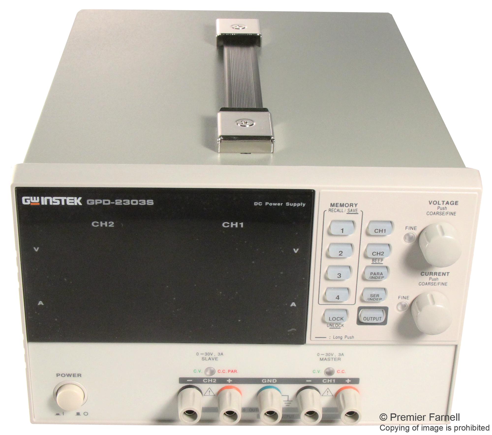 GPD-2303S GW INSTEK, Bench Power Supply, Dual Output, Linear