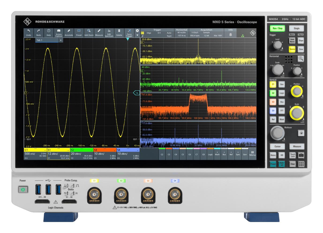MXO54-ULTM ROHDE & SCHWARZ, MSO / MDO Oscilloscope, MXO 5 Series