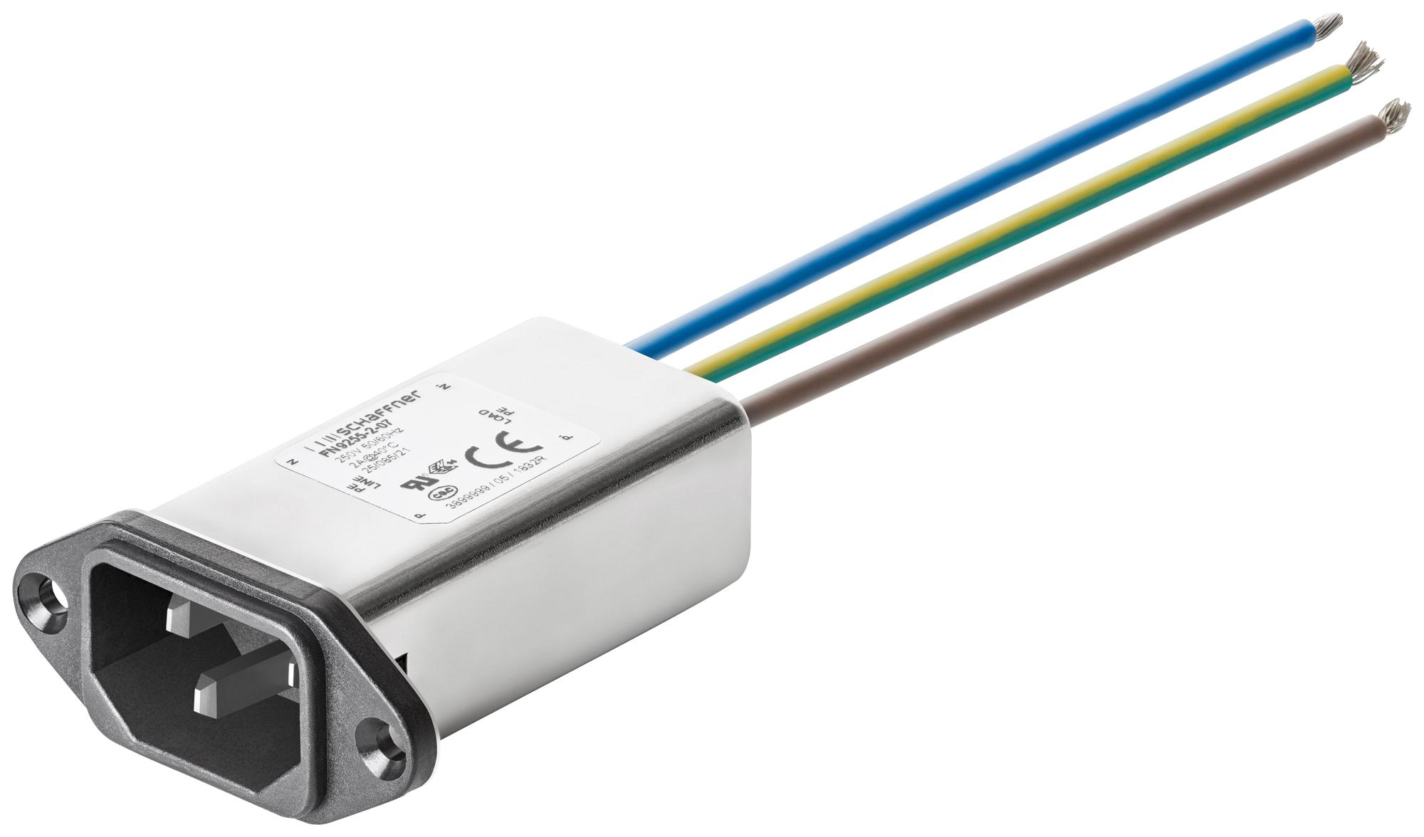 FN9255-6-07 SCHAFFNER - TE CONNECTIVITY, Filtered IEC Power Entry 