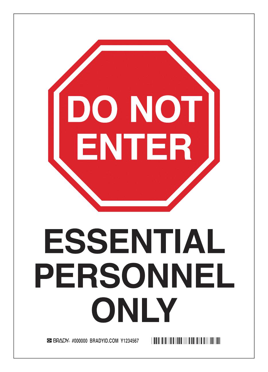 170659 BRADY, Safety Sign, Coronavirus General Safety Information