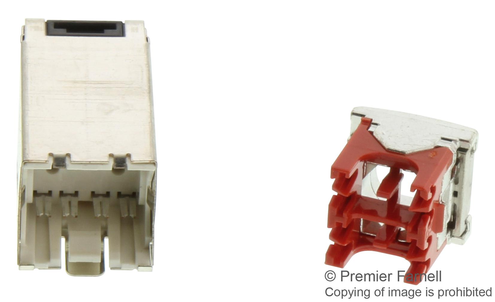 CJS5E88TGY PANDUIT, Modular Connector, RJ45 Wired Jack, 1 x 1