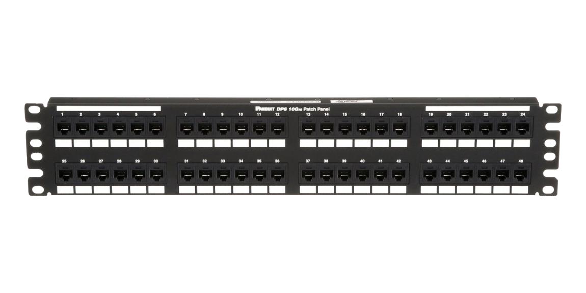 DP486X88TGY PANDUIT, Patch Panel, Flat, RJ45 | Newark Electronics