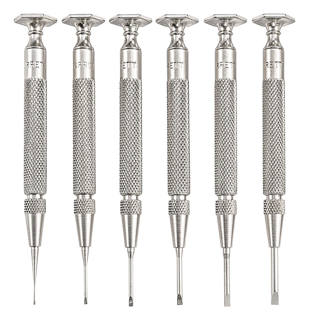 S555Z-6 STARRETT, Screwdriver Set, Jeweler, 6 Pieces | Newark