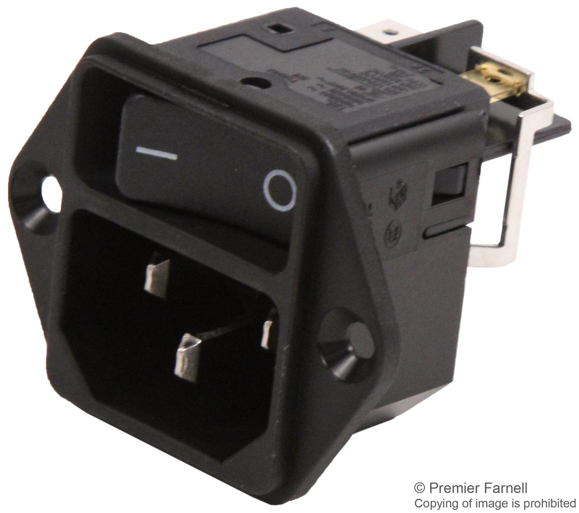 DC11.0001.003 - Schurter - Un-Filtered IEC Power Entry Module, C14 or ...