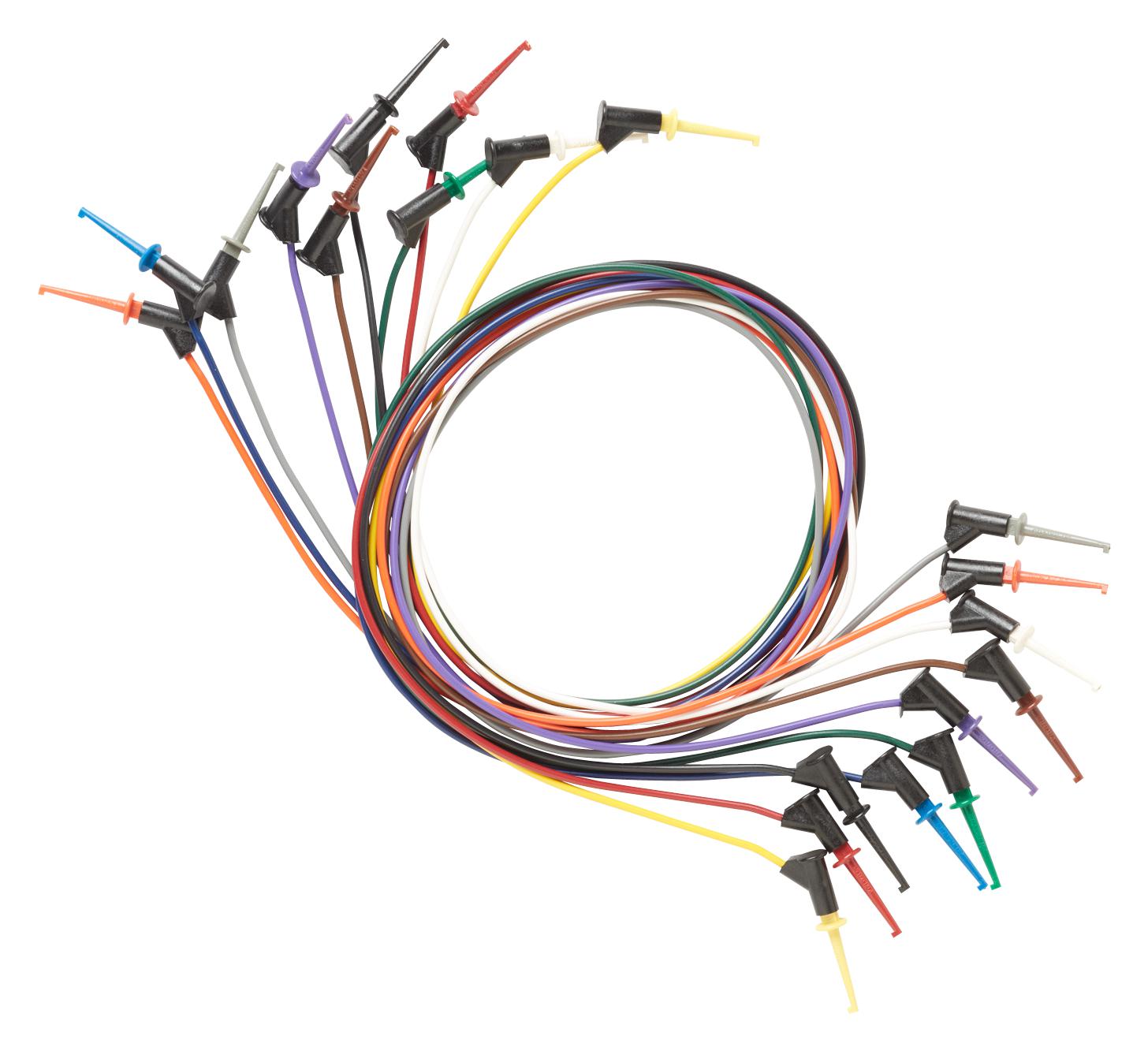 5525 POMONA, Test Lead Set, Micrograbber, Hook Clip to Hook Clip