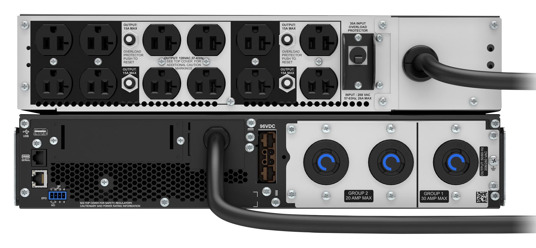 APC SRT3000RMXLT Smart-UPS 3000VA 208V – Doppia Conversione, Rack 2U, Batterie Nuove - 3