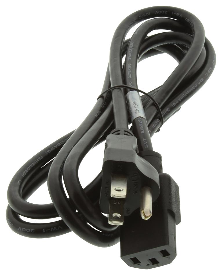 17725 Volex Mains Power Cord, 18 AWG, Shielded