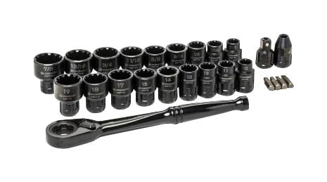 CX6PT25 CRESCENT, Mechanics Tool Set, 25 Pieces of 3/8