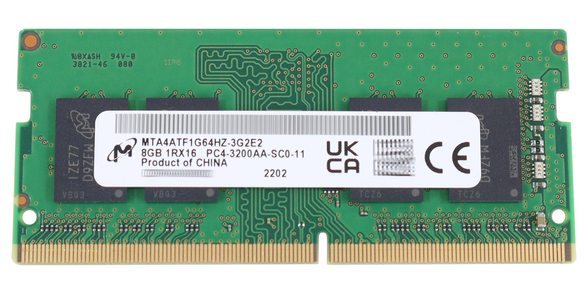 MTA4ATF1G64HZ-3G2E2 MICRON, RAM Memory Module, 8 GB, 3.2 GHz