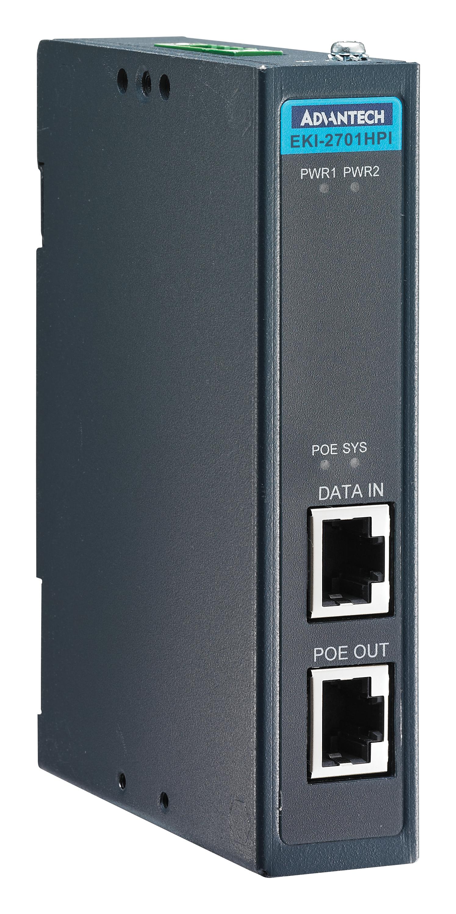 EKI2701HPIAE Advantech Switch, 2 Ports, Industrial