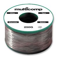 MULTICOMP 812020 SOLDER WIRE, LEAD FREE, 0.5MM, 250G