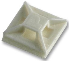 PANDUIT ABM1M-A-M CABLE TIE MOUNT, NYLON 6.6, 12.7MM, WHT