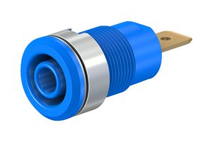 STAUBLI 23.3060-23 TEST SOCKET, 4MM, 32A, QUICK CONNECT, BLUE