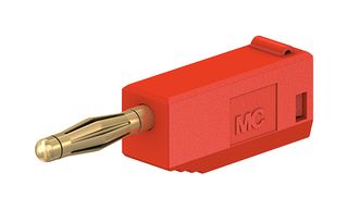 STAUBLI 22.1004 + 22.2030-22 PLUG, 2MM, RED, PK5