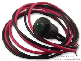 CML INNOVATIVE TECHNOLOGIES T000215 LED Panel Mount Indicator, Snap-in, Green, 8 mm, 12 VDC, Not Rated RoHS Compliant: Yes
