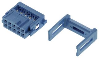 AMP - TE CONNECTIVITY 1658526-5 Wire-To-Board Connector, 609 Series, IDC / IDT, Receptacle, 10, 2.54 mm, Gold Plated Contacts RoHS Compliant: Yes