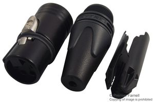 NEUTRIK NC4FXX-BAG SOCKET, XLR, BLACK, 4POLE