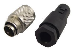 BINDER 99 0401 00 02 CIRCULAR CONNECTOR, PLUG, 2 POSITION, CABLE