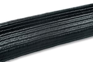 HELLERMANNTYTON 6TS3N BLACK SLEEVING, EXPANDABLE BRAIDED, 4MM, BLACK, 25M
