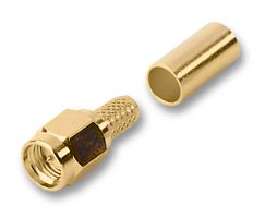 MULTICOMP PRO MP-19-03F-4-TGG RF/COAXIAL, SMA PLUG, STRAIGHT, 50 OHM, CRIMP