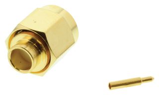 MULTICOMP PRO MP-19-55W-3-TGG RF/COAXIAL, SMA PLUG, STRAIGHT, 50 OHM, SOLDER