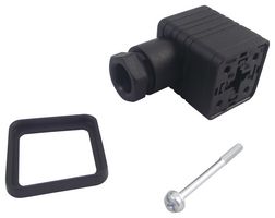 HIRSCHMANN GDM 2009.BLACK RECTANGULAR CONNECTOR, PLUG, 2 POSITION, SCREW