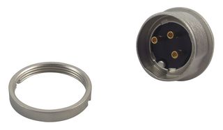 LUMBERG SFV 30 DIN Audio / Video Connector, Plug, 3, Panel Mount, Metal Body, Silver Plated Contacts RoHS Compliant: Yes