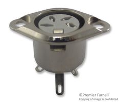 DELTRON COMPONENTS 630-0400 SOCKET, DIN, FLANGED, 4POLE