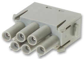 HARTING 09 14 006 3141 HEAVY DUTY MODULE, RCPT, 6POS, 0.14MM2