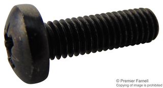 TR FASTENINGS M516 PRSTMCB100- SCREW, POZI PAN, STEEL, BLK, M5X16,PK100