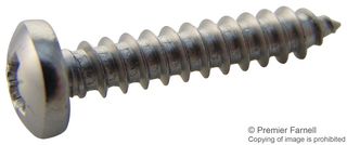 TR FASTENINGS N60.750 PRA2ABS100- SCREW, POZI PAN, STEEL, A2, #6X3/4,PK100