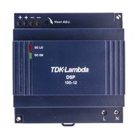 TDK-LAMBDA DSP100-12 AC/DC DIN Rail Power Supply, Class II, A