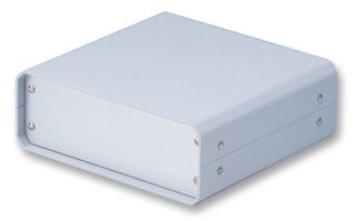 METCASE M5501110 Enclosure, IP40, Instrument, 60 mm, 185 mm, 180 mm, Aluminium, Grey RoHS Compliant: Yes