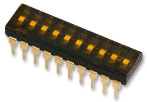 MULTICOMP PRO MCTIIR-10-T SWITCH, DIP, 10 POSITION, SPST, RECESSED