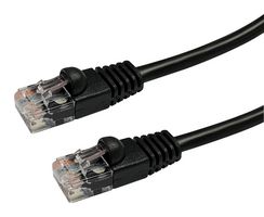VIDEK 2965-3BK PATCH LEAD, CAT5E, BLACK, 3M