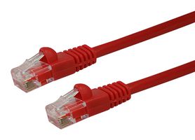 VIDEK 2965-5R PATCH LEAD, CAT5E, RED, 5M