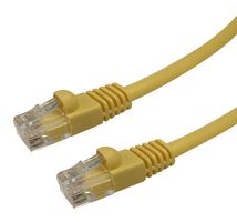 VIDEK 2965-1Y PATCH LEAD, CAT5E, YELLOW, 1M