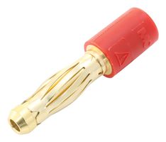 STAUBLI 24.0106-1 ADAPTOR, TEST, 4MM PLG-2MM SOCKET, RED