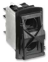 APEM KR412AXXXA Rocker Switch, DPDT, Off-On, Black, Panel, 5 A RoHS Compliant: Yes
