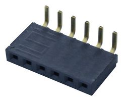 SAMTEC SSW-106-02-G-S-RA Board-To-Board Connector, Right Angle, S