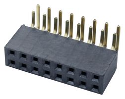 SAMTEC SSW-108-02-G-D-RA RECEPTACLE, 2.54MM, R/A DUAL, 16WAY