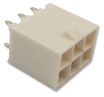 MOLEX 39-28-8060 CONNECTOR, HEADER, 6POS, 2ROW, 4.2MM