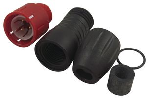 BINDER 99-9105-50-03 PLUG, FREE, 4-6MM, RED, 3WAY