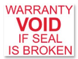 BRADY TL-PK-11 LABELS,WARRANTY VOID,480 QTY, PK480