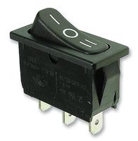 MARQUARDT 1838.1509-01 Rocker Switch, SPDT, On-Off-On, Black, Panel, 6 A, 250 V RoHS Compliant: Yes