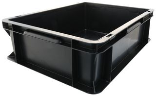 SSI SCHAEFER EF6120PPL TOTE BIN, RIGID PLASTIC, 600X400X120MM