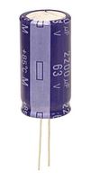 PANASONIC ECA1JM222 CAP ALU ELEC, 2200UF, 63V, ±20%